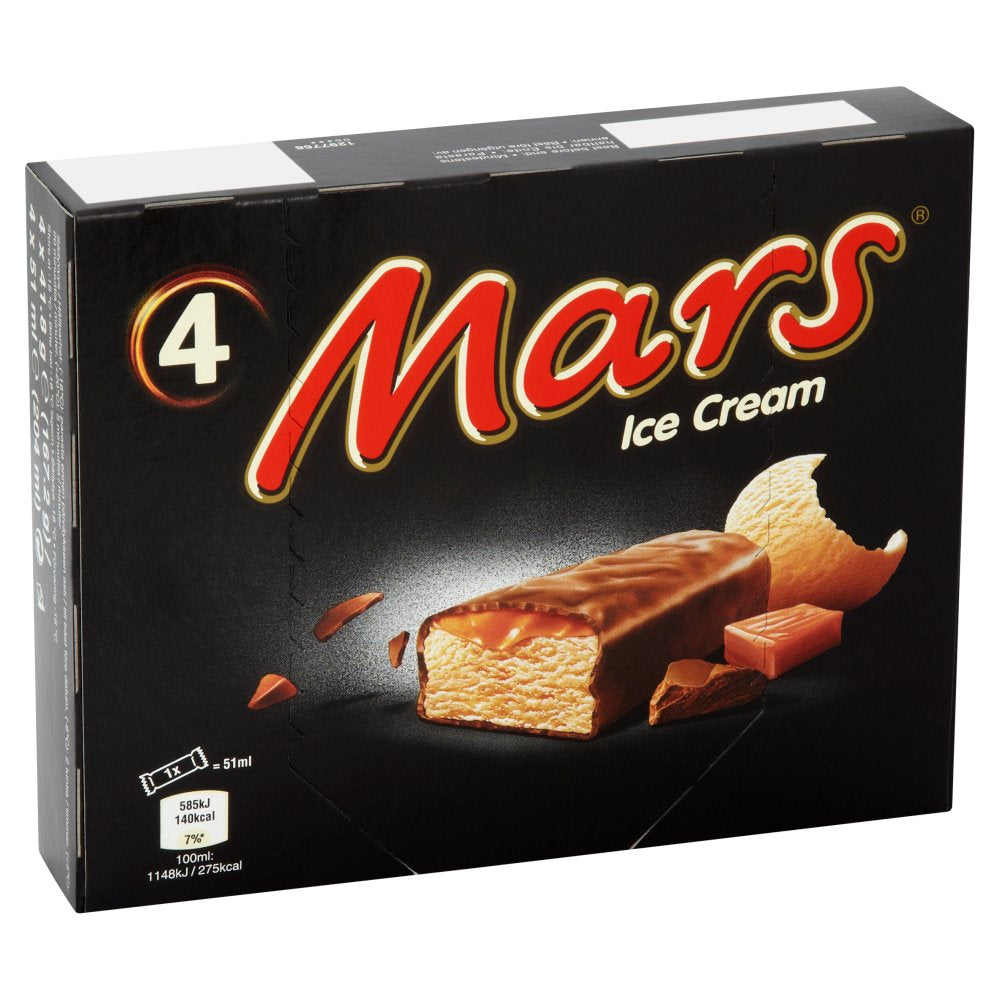 Mars Chocolate Caramel Ice Cream Bars 4x40g