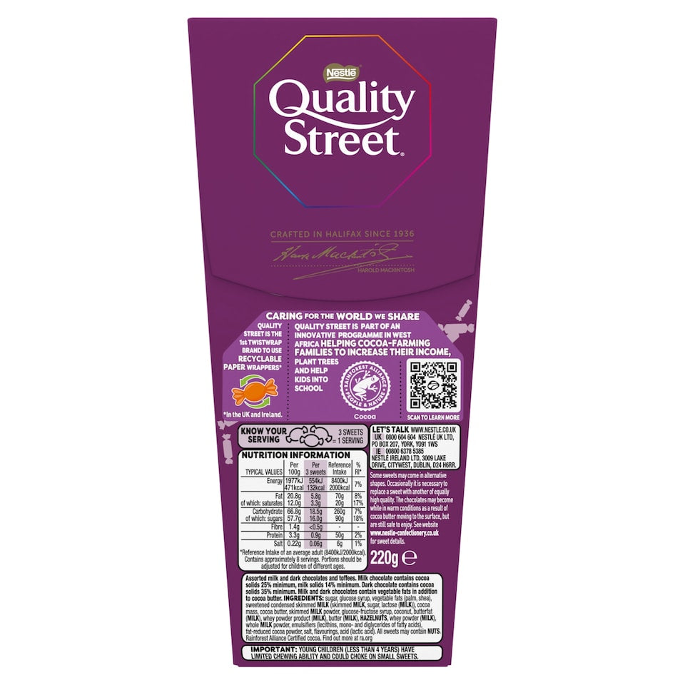 Quality Street Chocolate Carton 220g
