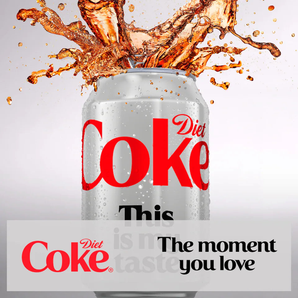 Diet Coke Soft Drink Cans 24 x 330 mL