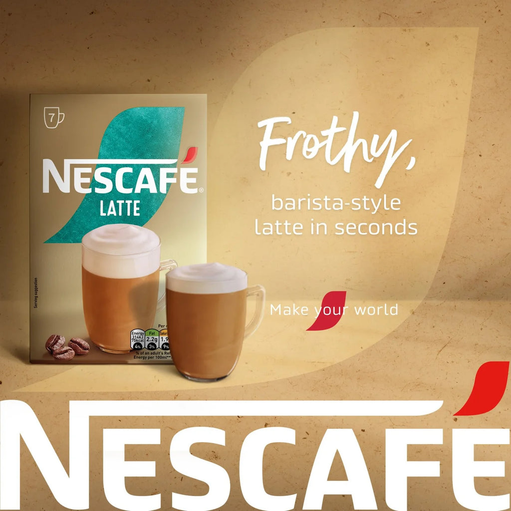 NESCAFÉ Latte Instant Coffee Sachets 42 Pack