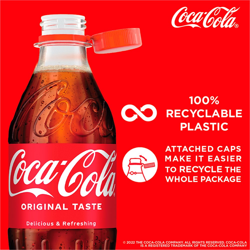 Coca-Cola Original Taste Soft Drink Bottles 500ml