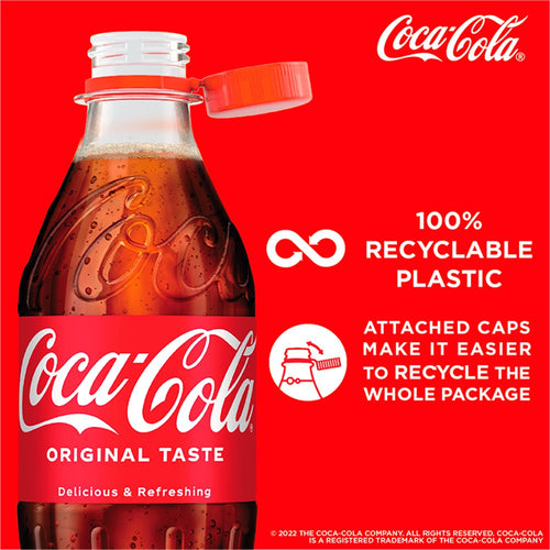 Coca-Cola Original Taste Soft Drink Bottles 500ml