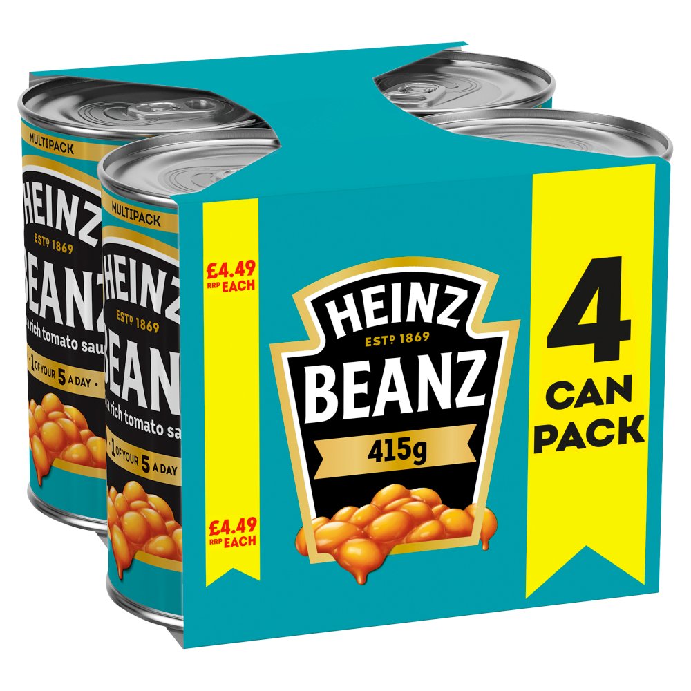 Heinz Beanz in a Rich Tomato Sauce 4 x 415g