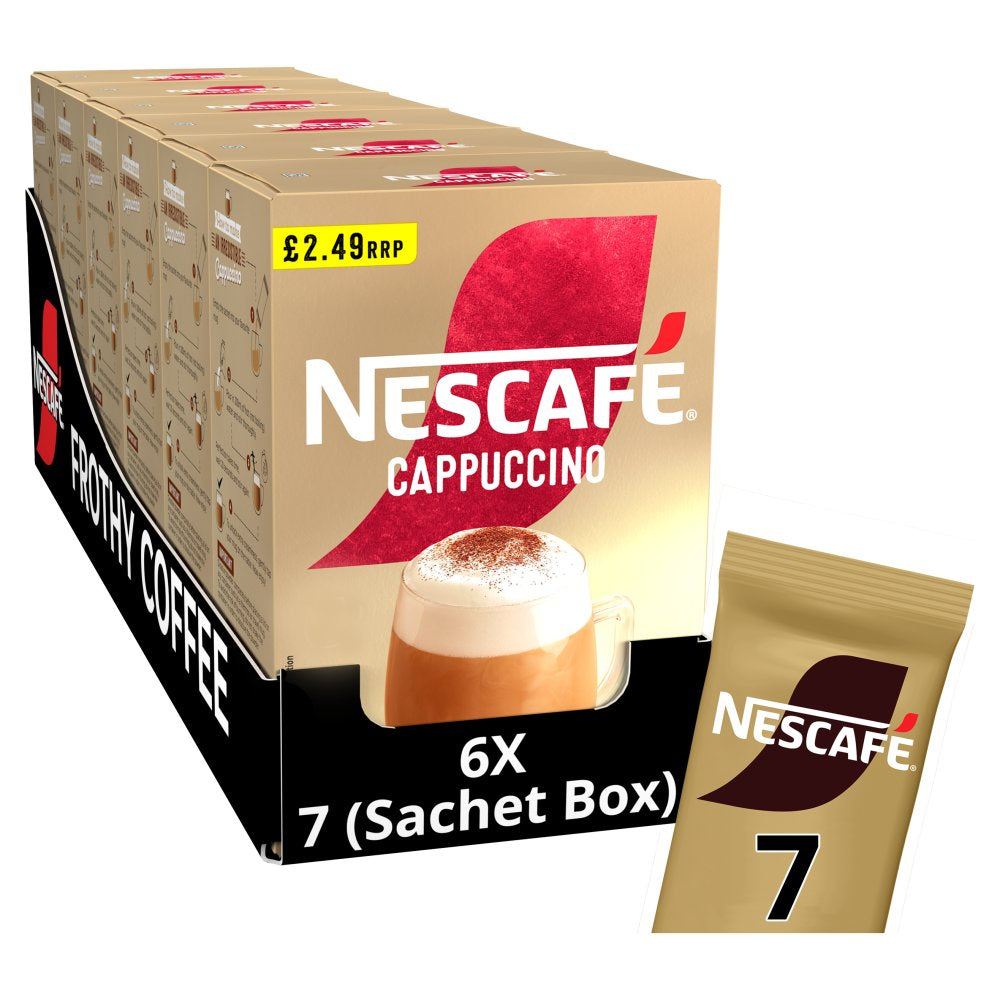 Nescafe Cappuccino Instant Coffee Sachets 15.5g X 42 Pack