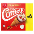 Cornetto Strawberry Ice Cream Cones 6 x 90ml