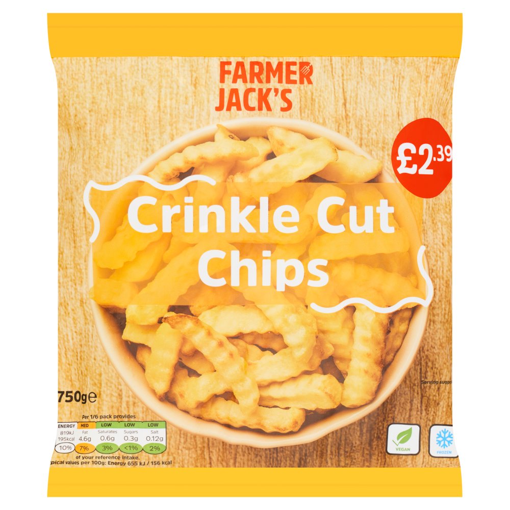 Farmer Jack's Crinkle Cut Chips 750g