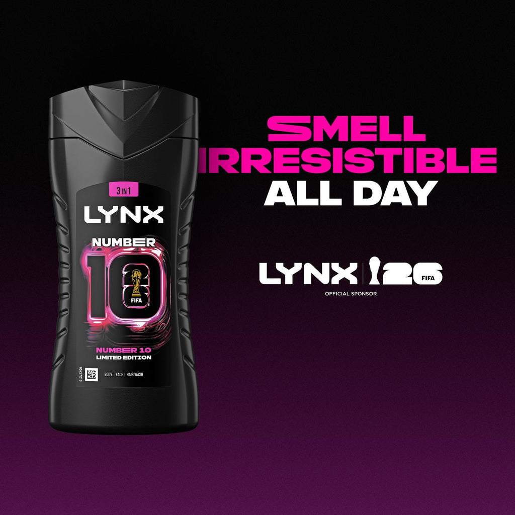 LYNX Number 10 3-in-1 Body Wash 225 ML X 6