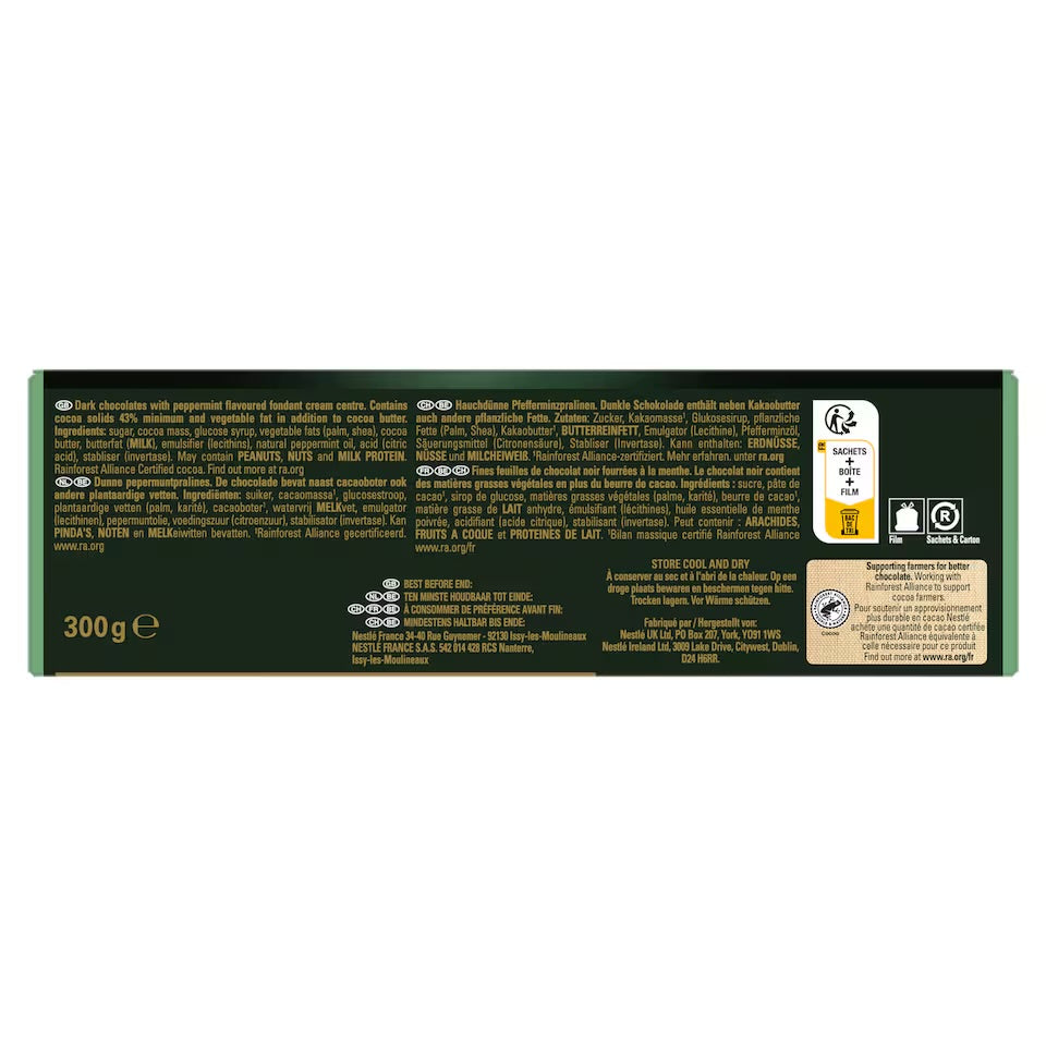 After Eight Dark Mint Chocolate Box 300g