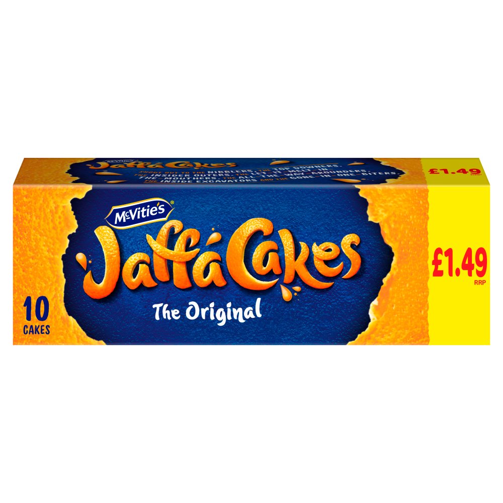 McVitie's Jaffa Cakes Original Chocolate Biscuits 10 Cakes, 110g