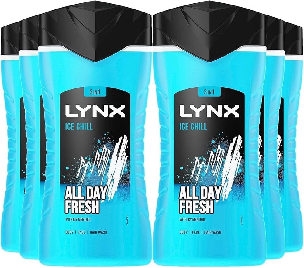 Lynx Bodywash Ice Chill 225ml - (6 Pack)