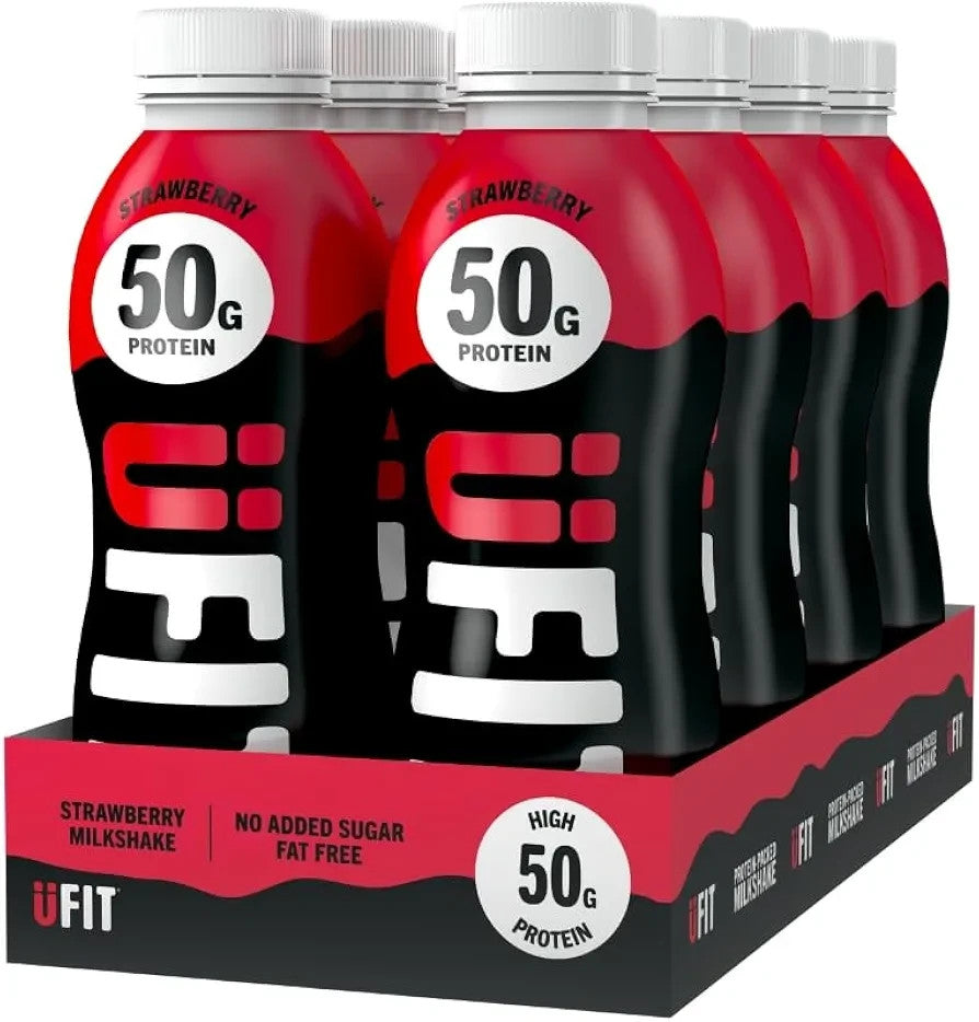 UFIT Strawberry High Protein Milkshake 500ml