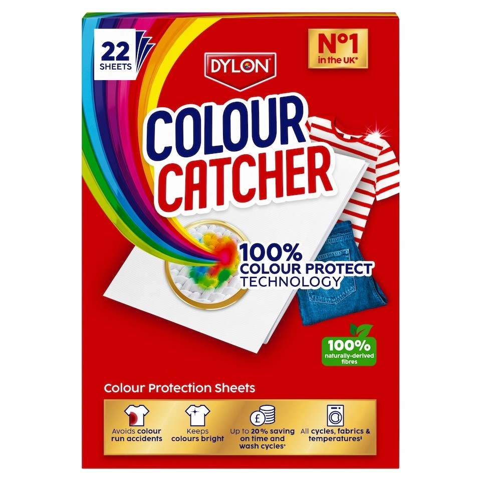 Dylon Colour Catcher Colour Protection Sheet-Prevents Colour Run- 22 Sheets