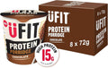 UFIT Chocolate Protein Porridge Pots Pack of 8 x 72g – Healthy Instant Breakfast