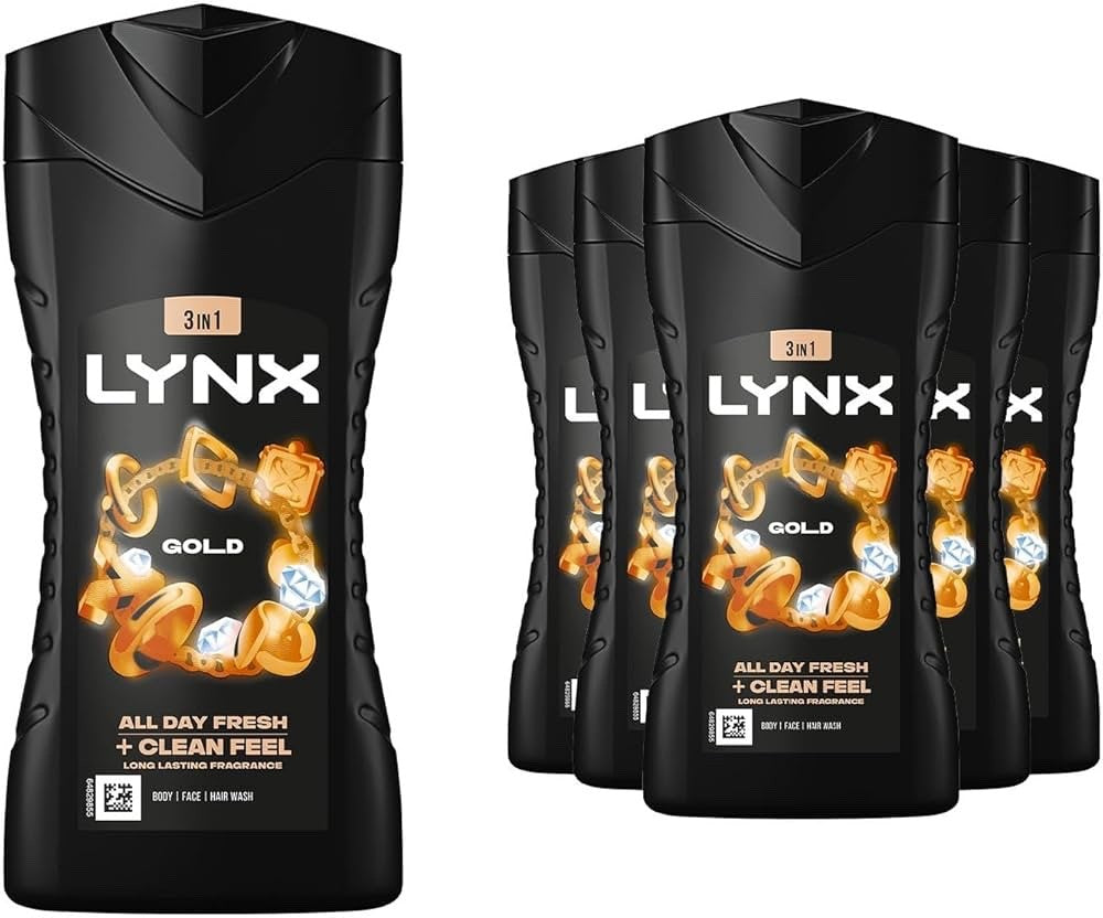 Lynx Gold 3-in-1 Body Wash Shower Gel 225 ml