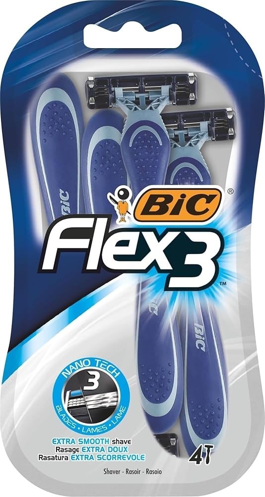 BIC Flex 3 Comfort Razors 4 X 8 Pack - Total 32