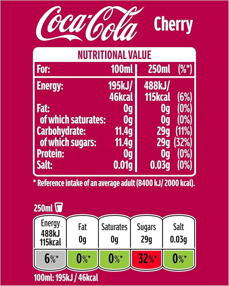 Coca-Cola Zero Sugar Cherry 12 x 500ml