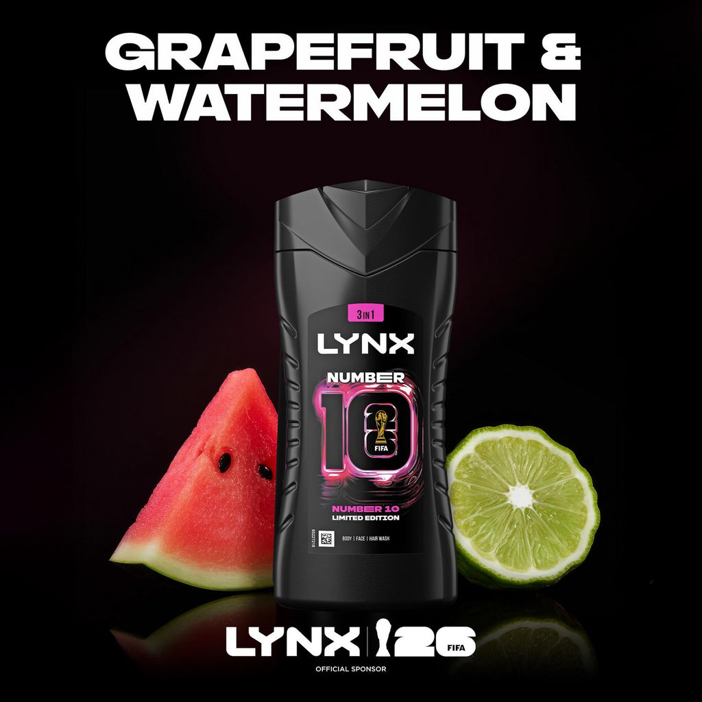 LYNX Number 10 3-in-1 Body Wash 225 ML X 6