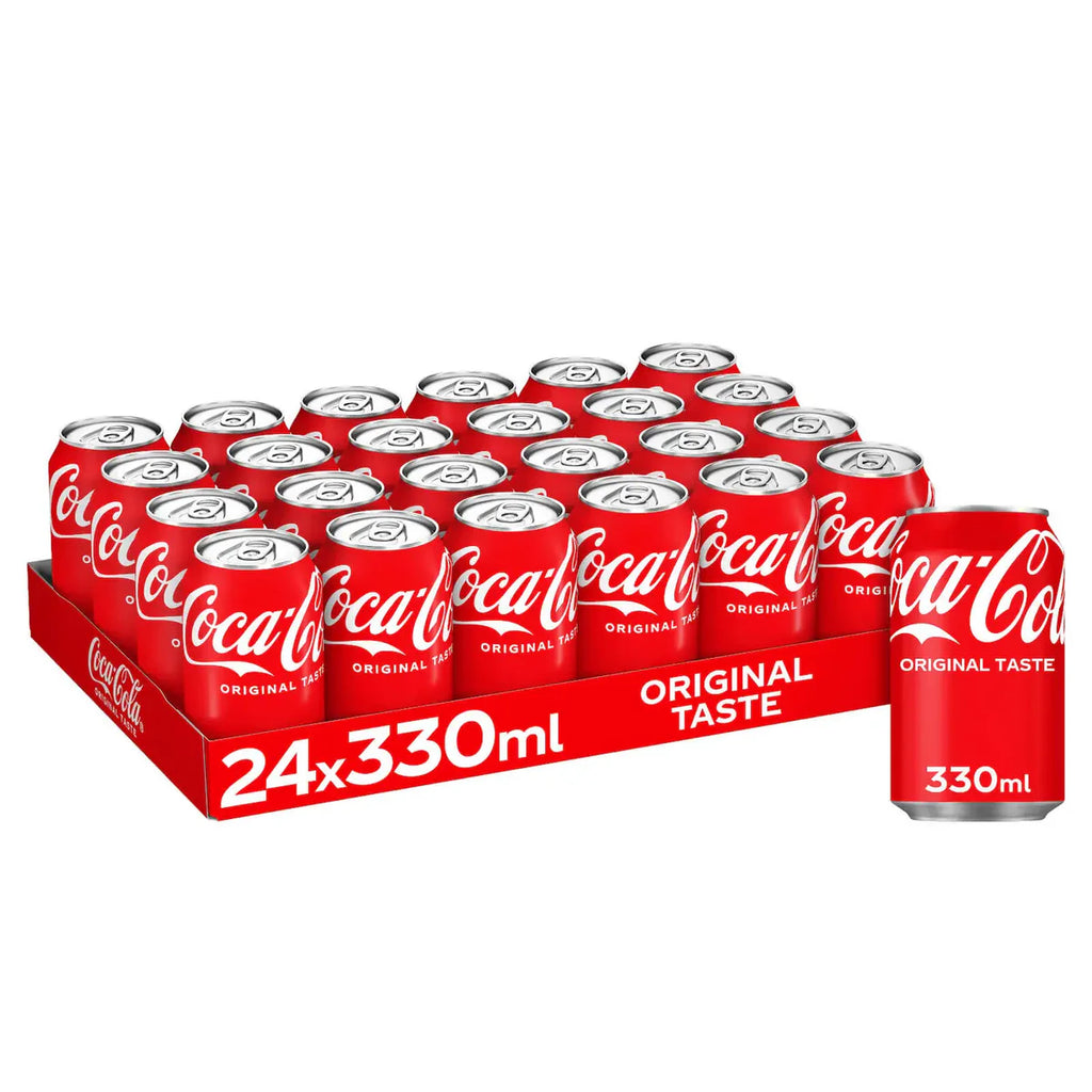 Coca-Cola Soft Drink 330ml Can (Pack of 24)