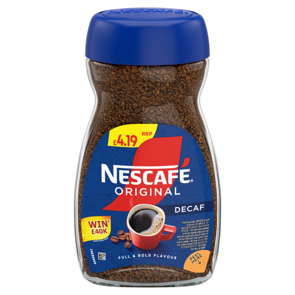 Nescafe Original Decaf Instant Coffee 95g