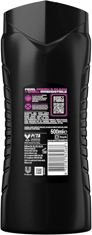 LYNX Number 10 3-in-1 Body Wash 225 ML X 6