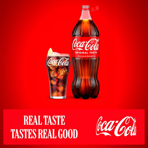 Coca-Cola Original Taste Soft Drink Bottles 1.75L