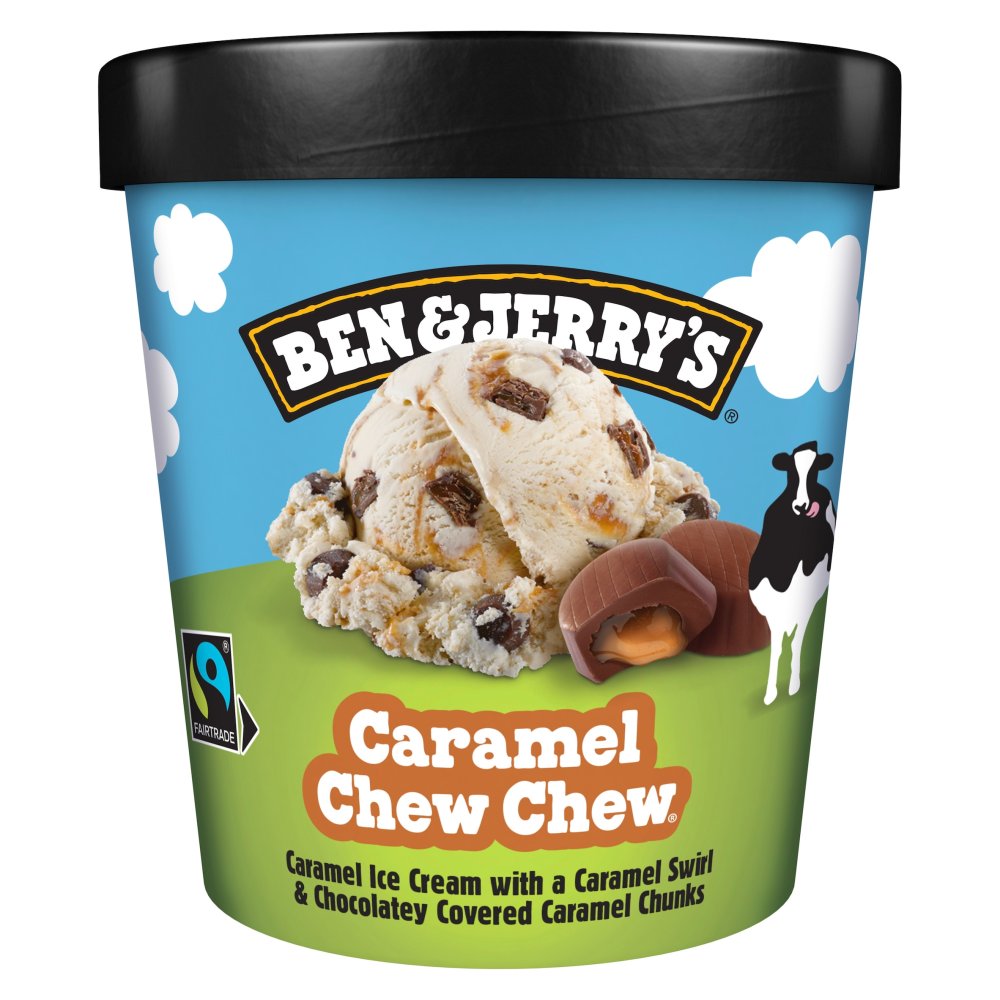 Ben & Jerry's Caramel Chew-Chew Ice Cream Tub 465 ml