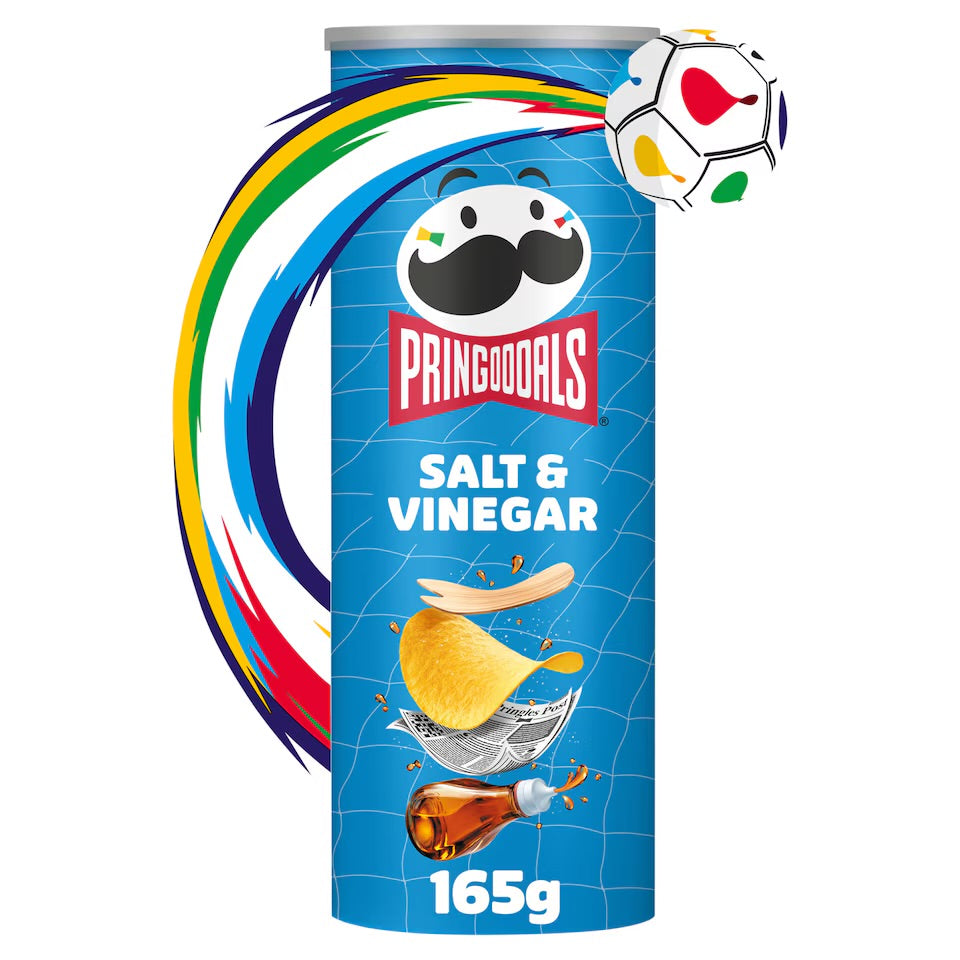 Pringles Salt & Vinegar Sharing Crisps 165g