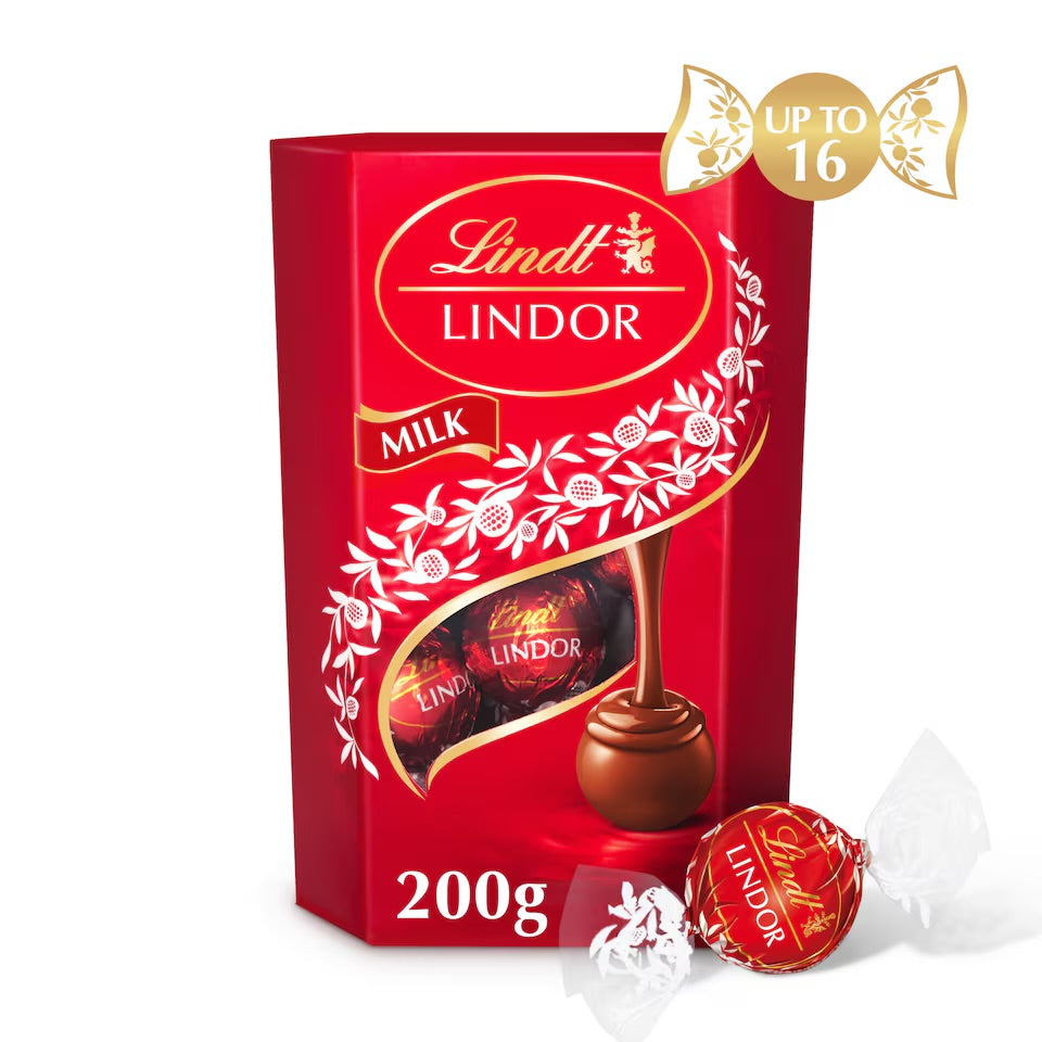 Lindt Lindor Milk Chocolate Truffles Box 200g
