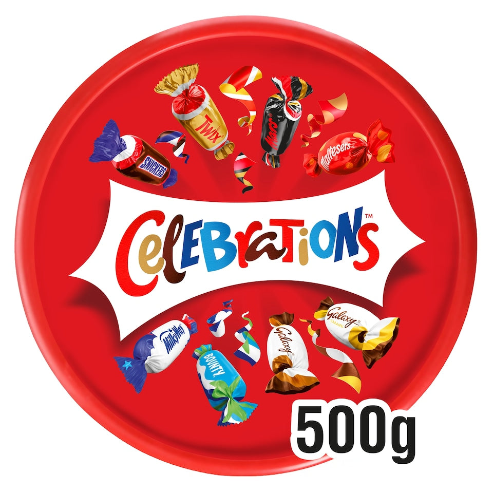 Celebrations Milk Chocolates Sharing Gift Tub 500g